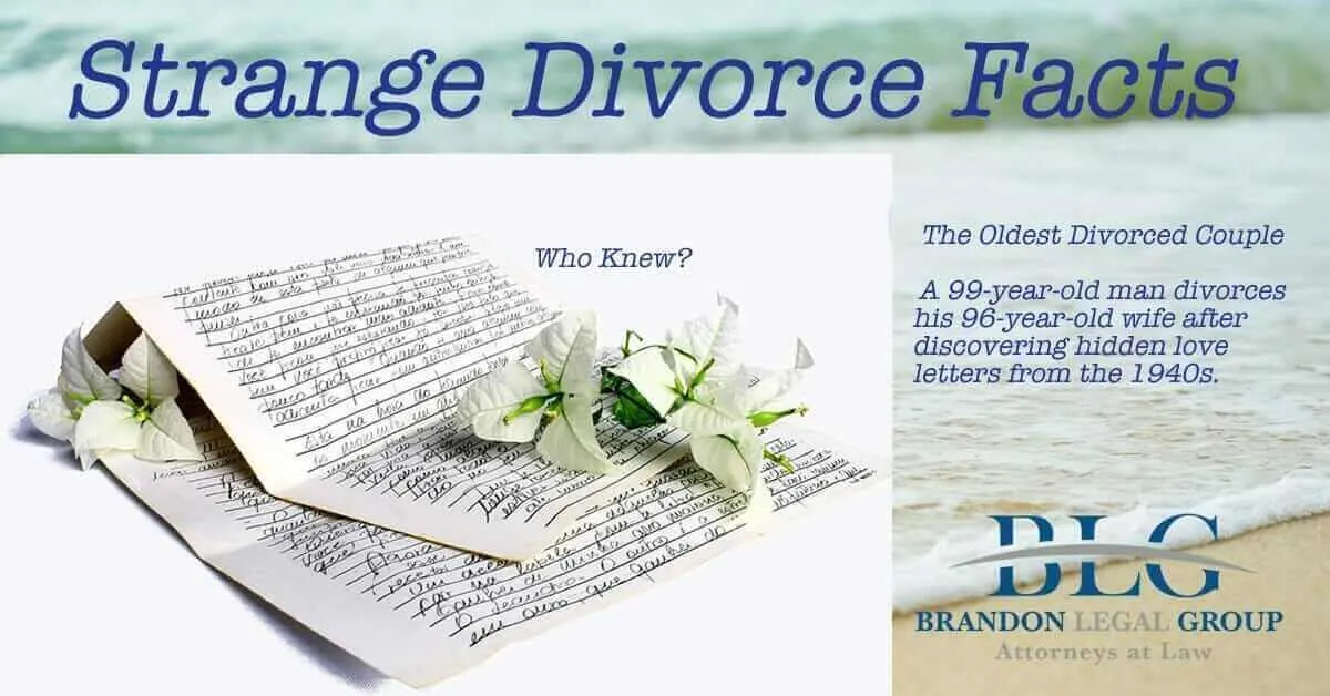 oldest divorce on record Brandon legal group  