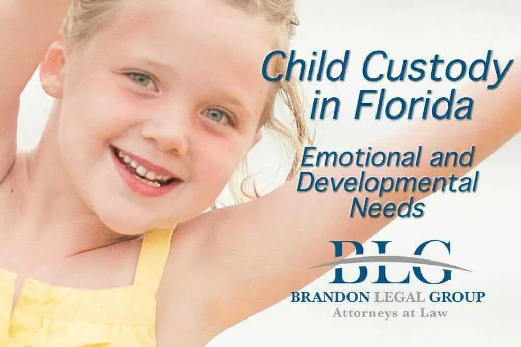 Florida Custody Emotional & Developmental