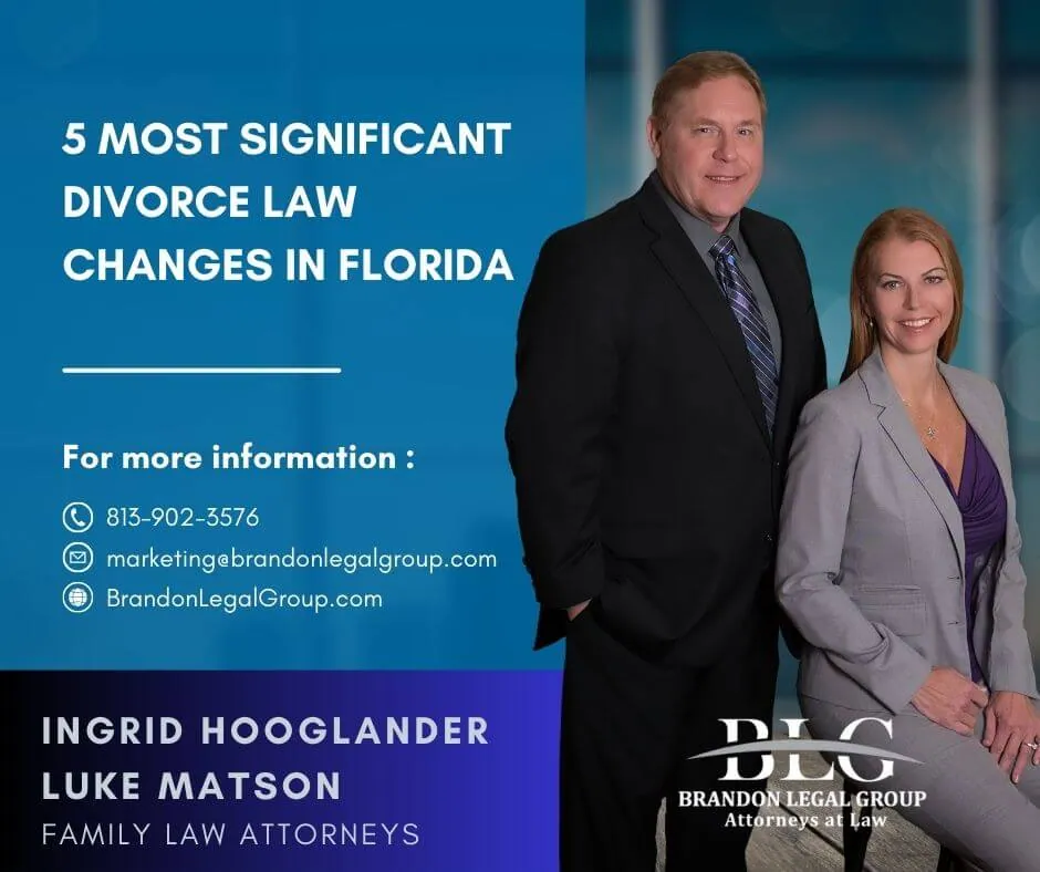5 Most Significant Divorce Law Changes In Florida
