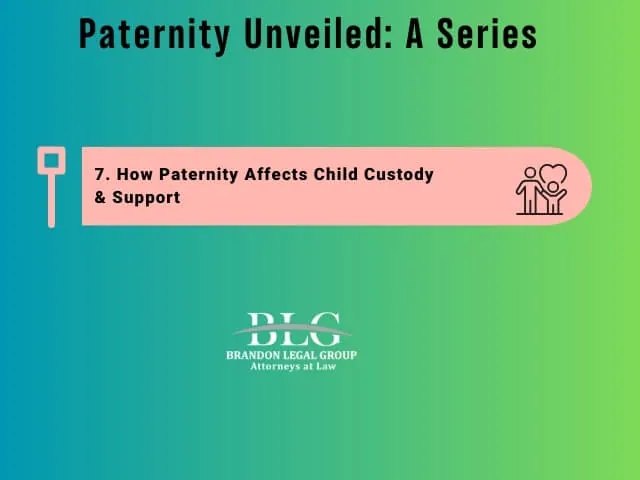 Family law attorney explaining paternity rights to client