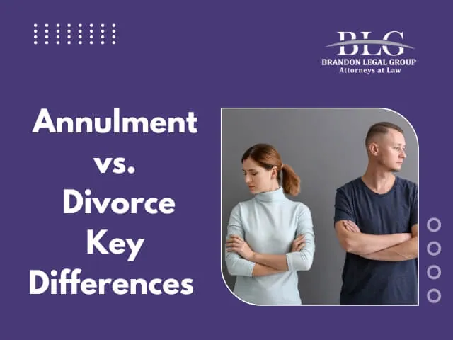 annulment and divorce as separate paths, considerations for choosing each option