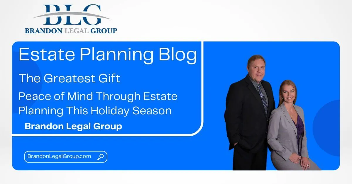 The greatest gift Estate Planning New Years