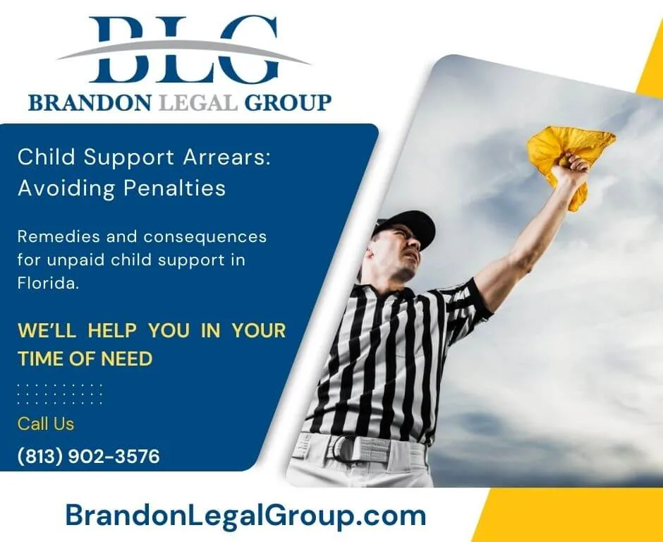 child support arrears avoiding penalties