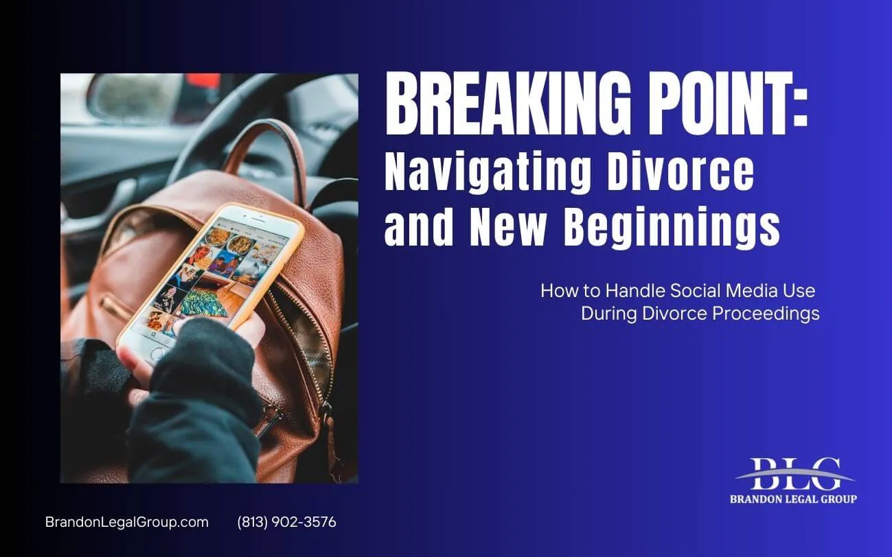 how to handle social media use during divorce proceedings