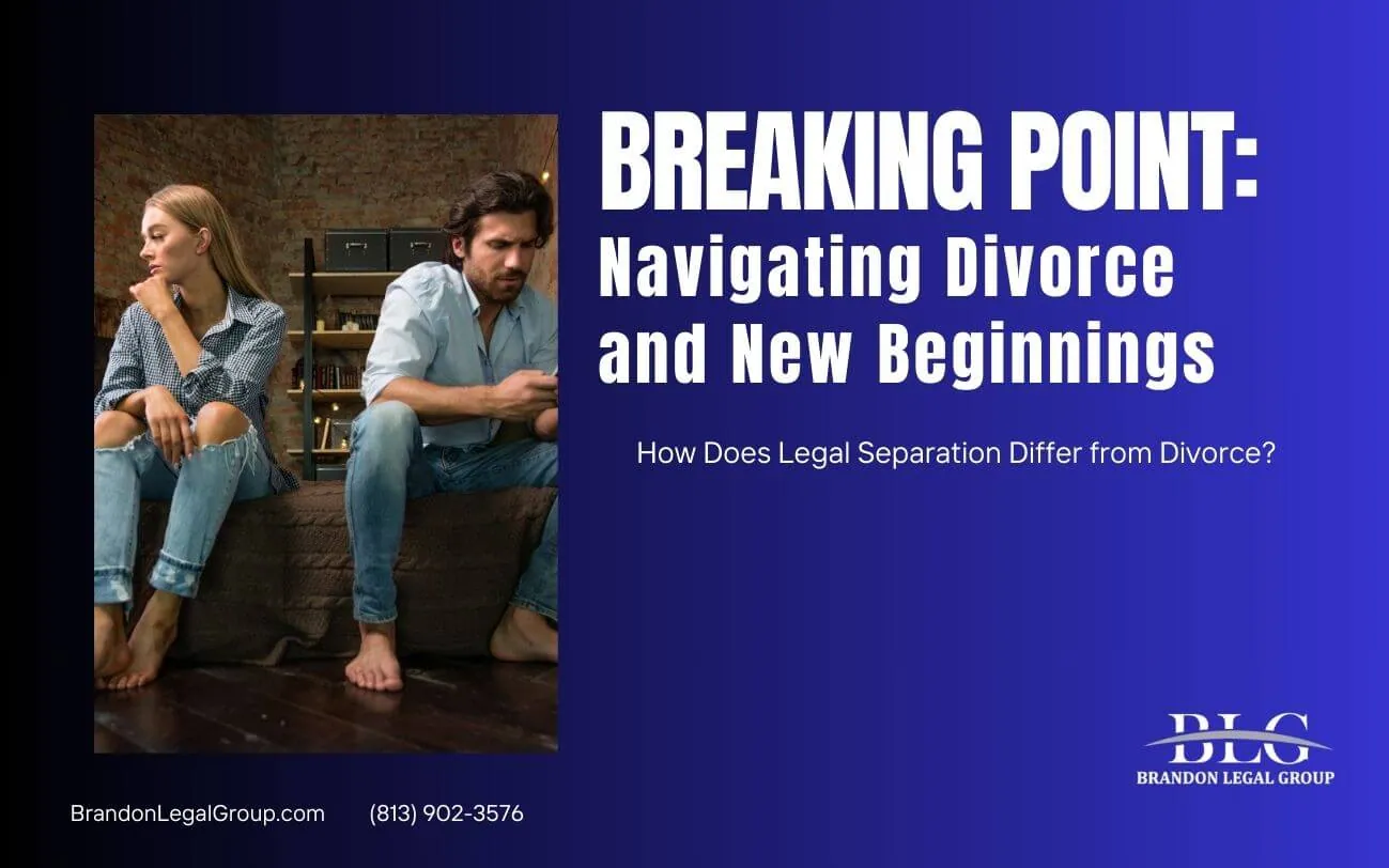 how does legal separation differ from divorce
