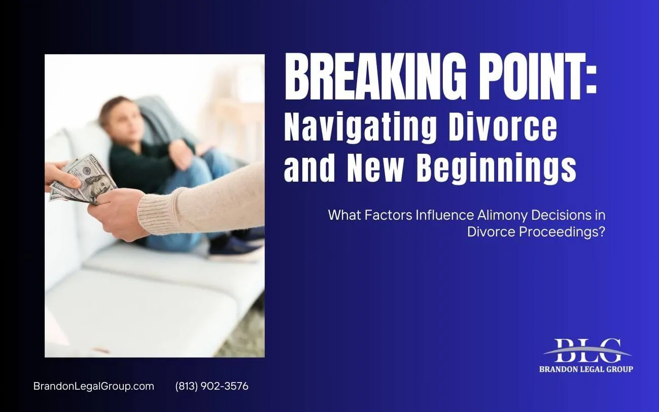 16.what factors influence alimony decisions in divorce proceedings