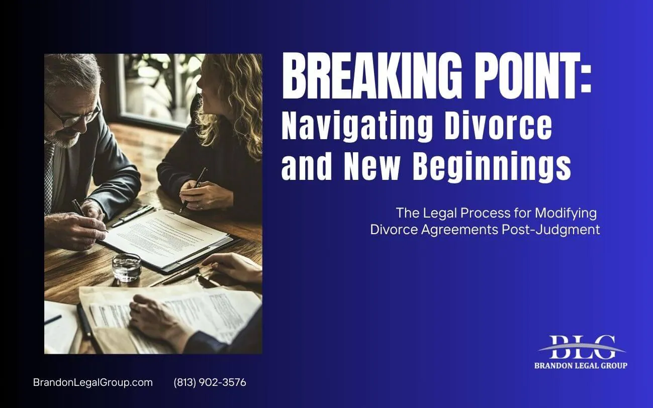 21.the legal process for modifying divorce agreements postjudgment