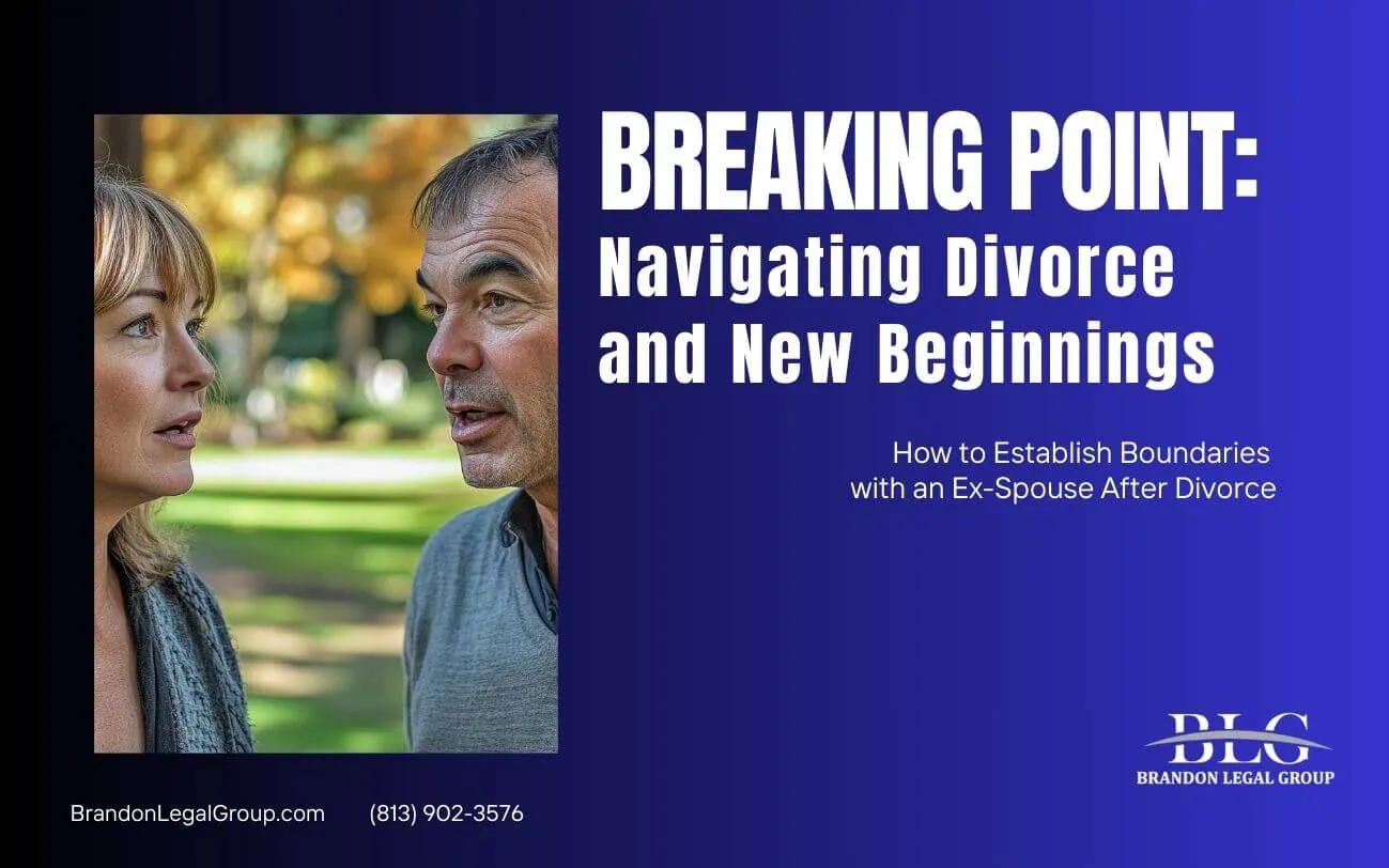 how to establish boundaries with an exspouse after divorce