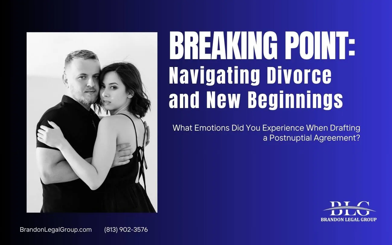 46.what emotions did you experience when drafting a postnuptial agreement