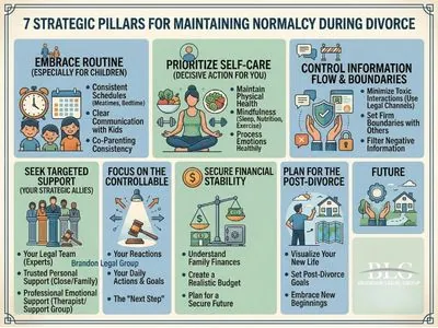 strategic pillars for maintaining normalcy during divorce