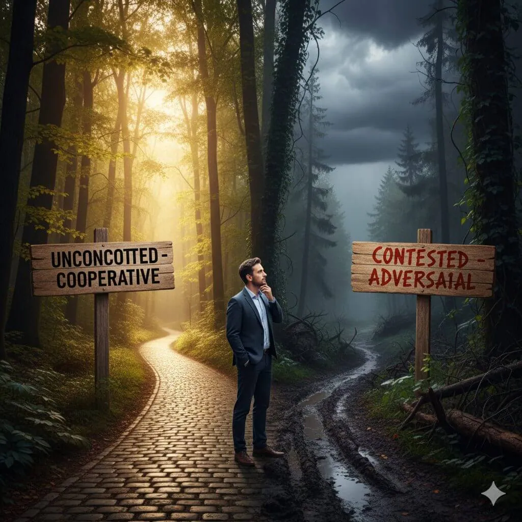 contested vs uncontested divorce