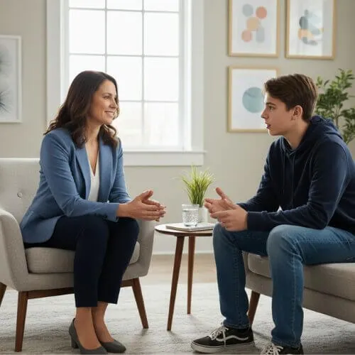 guardian ad litem interviewing a child for custody evaluation in Florida