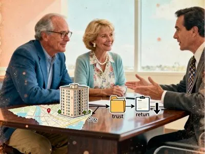 florida couple reviewing trust plan for new york rental property and salt tax strategy