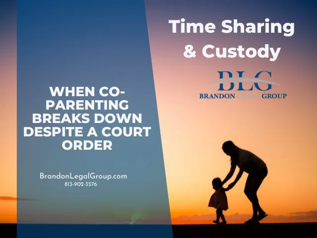 fi when co parenting breaks down despite a court order
