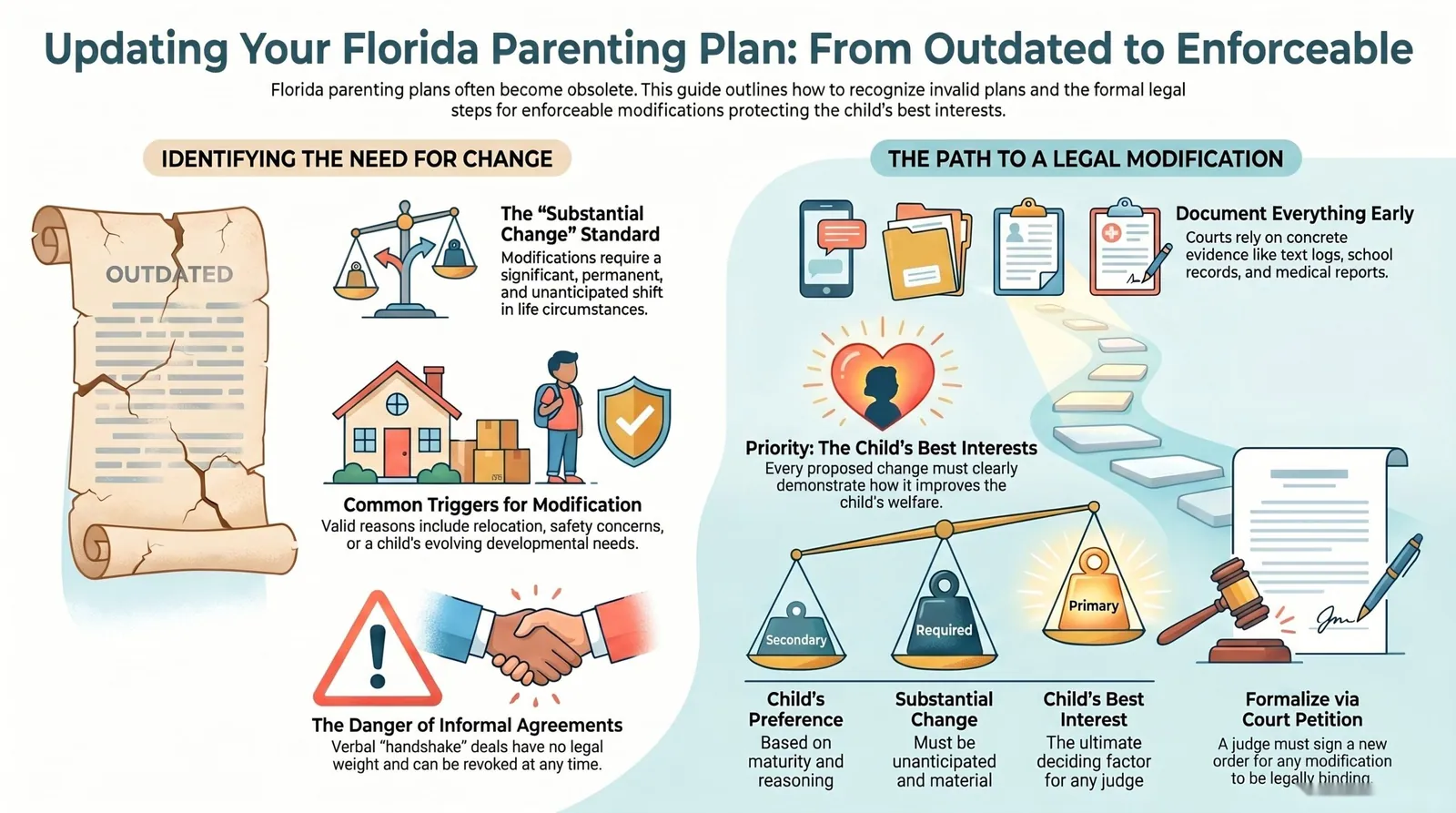  florida parenting plan modification guide