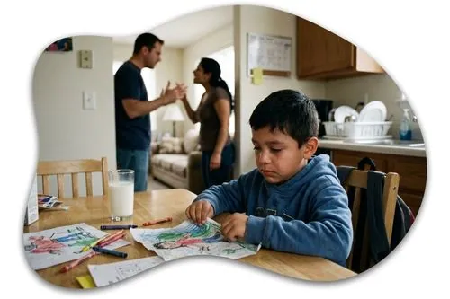 damage to kids from bad marriage