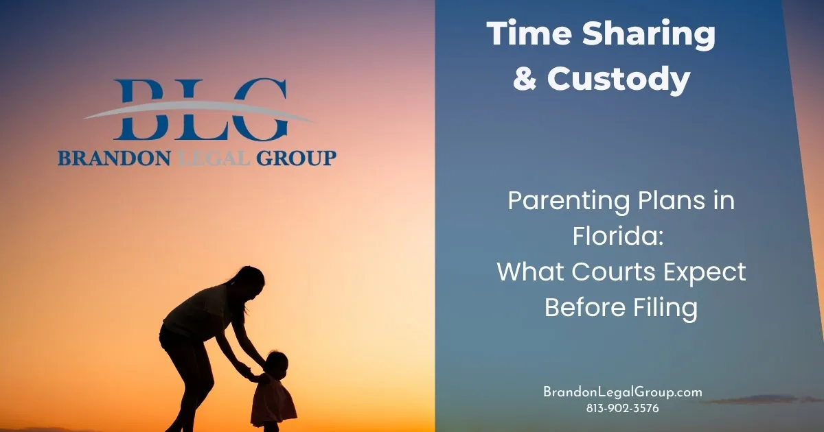 parenting plans in florida what courts expect before filing
