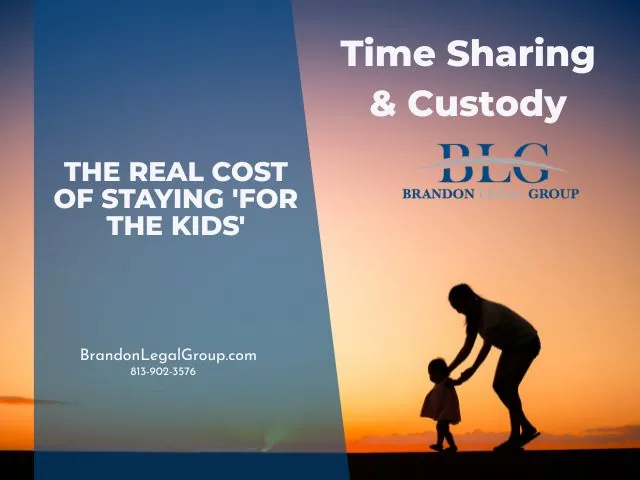 the real cost of staying 'for the kids'