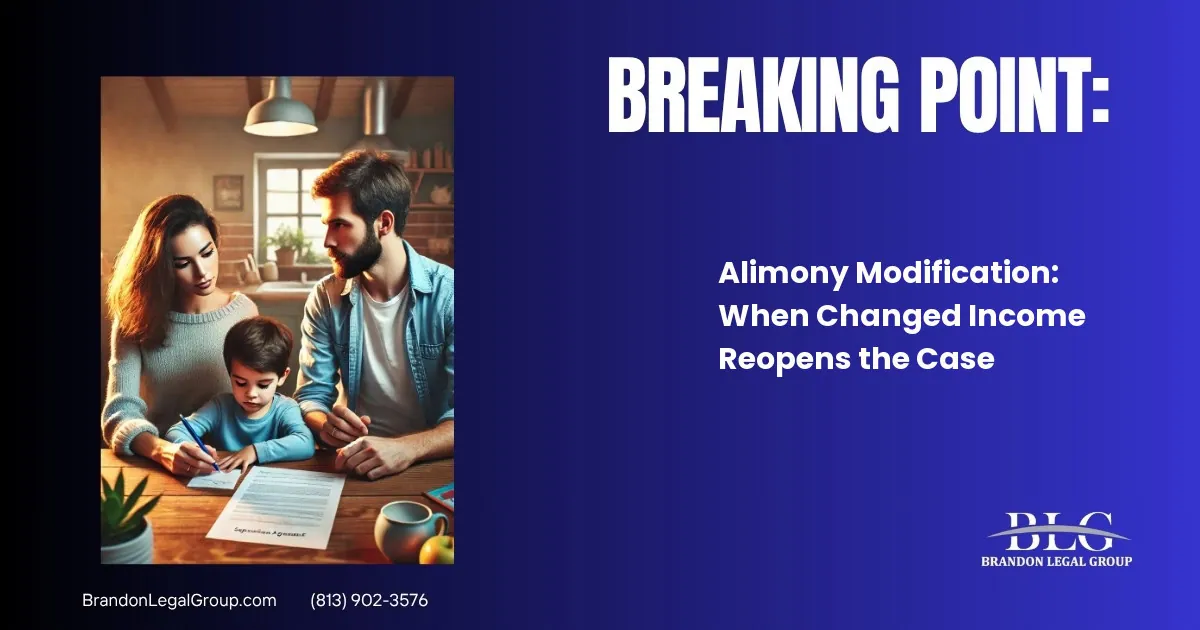 Alimony Modification: When Changed Income Reopens the Case