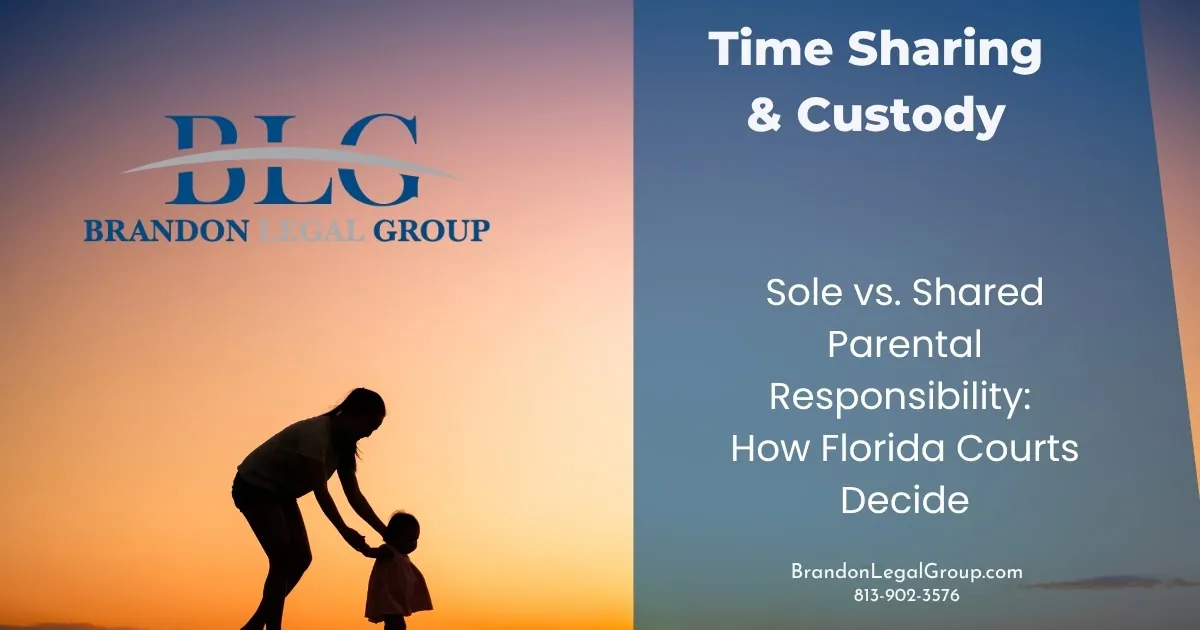 sole vs. shared parental responsibility how florida courts decide